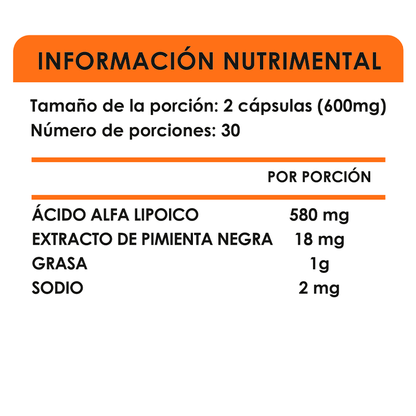 ALFA LIPOCIO 60 CAPS