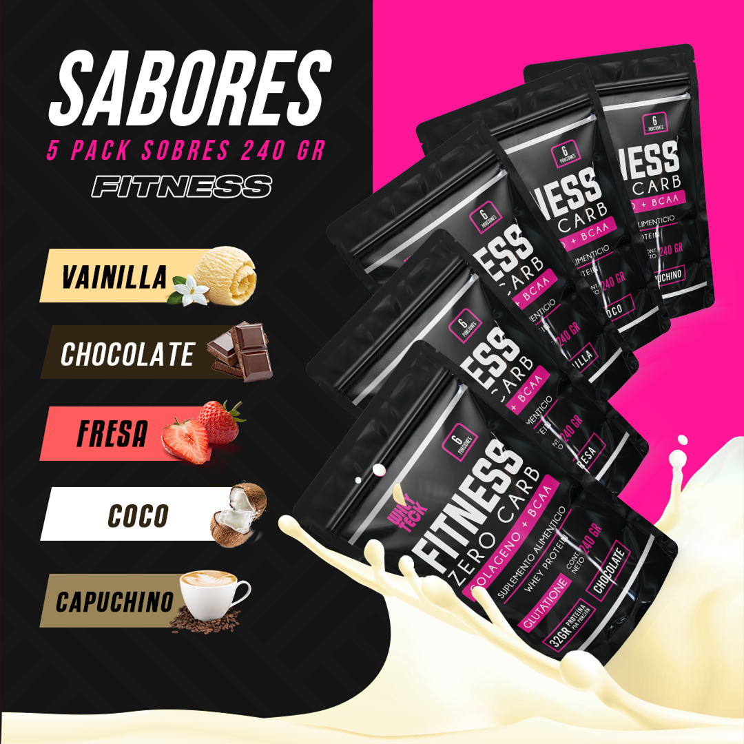 5 PACK FITNESS SOBRES 240 GR C/U