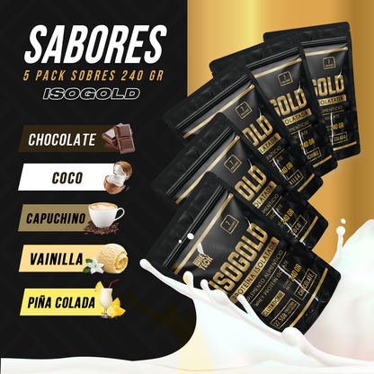 5 PACK ISO SOBRES 240 GR C/U