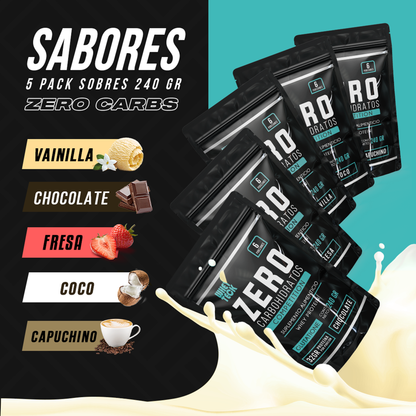 5 PACK ZERO SOBRES 240 GR C/U