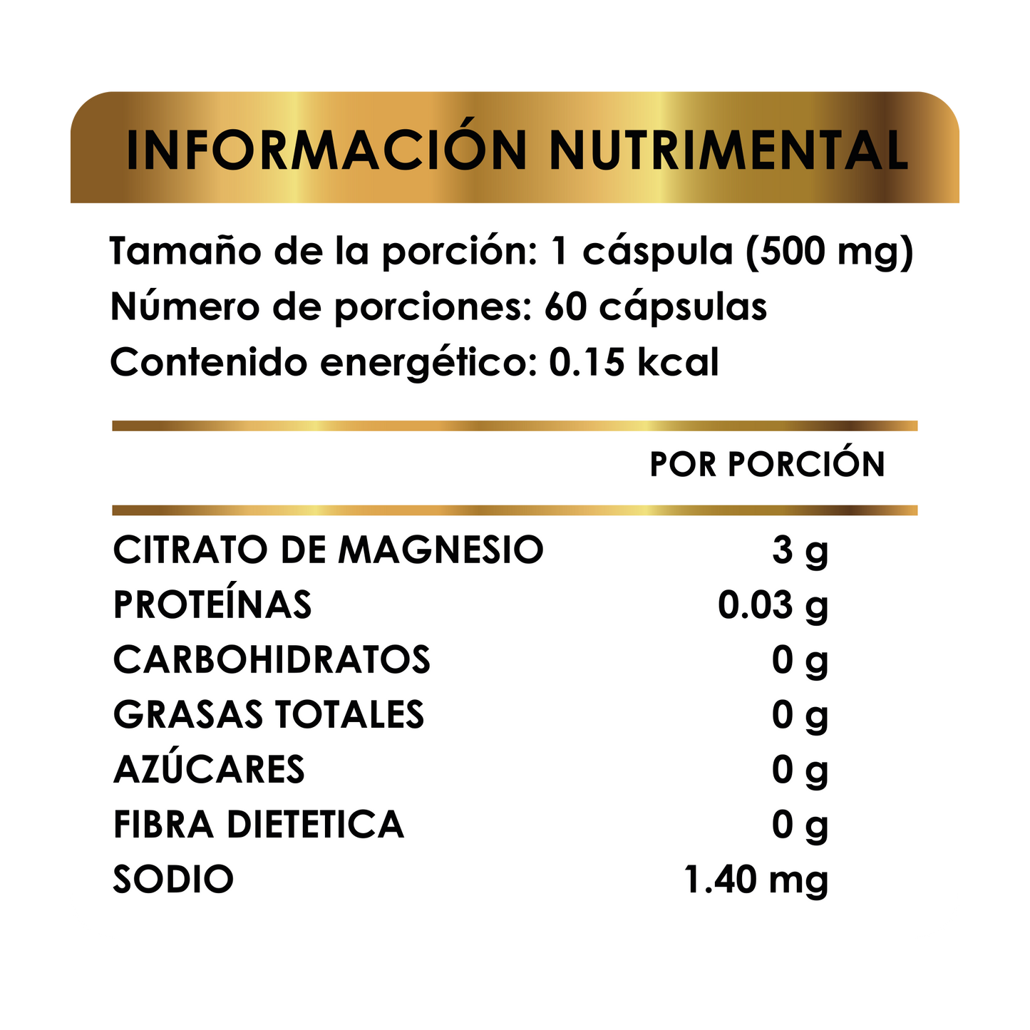 CITRATO DE MAGNESIO