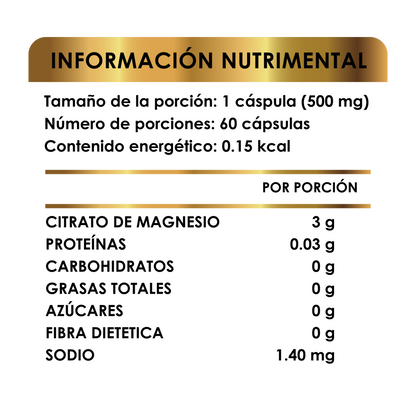 CITRATO DE MAGNESIO