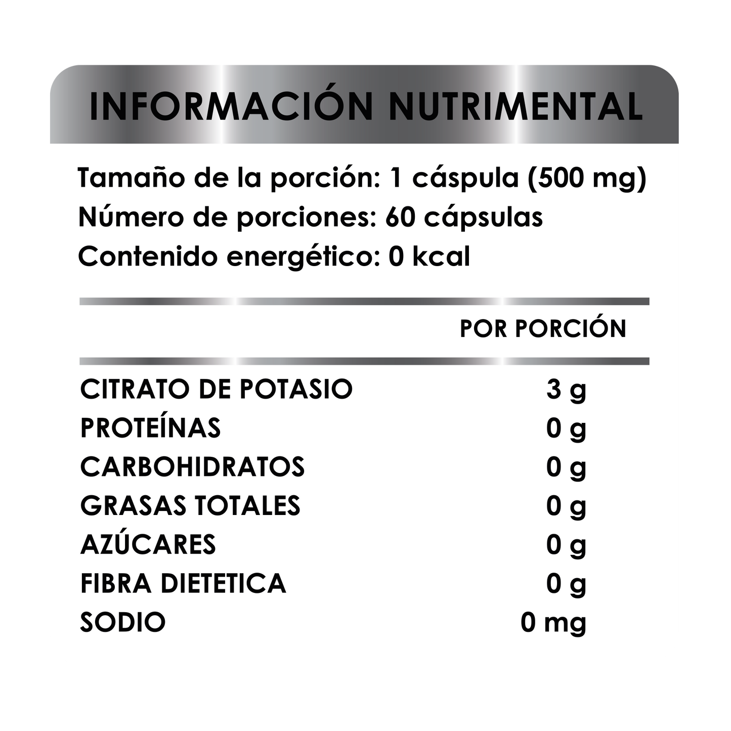 CITRATO DE POTASIO