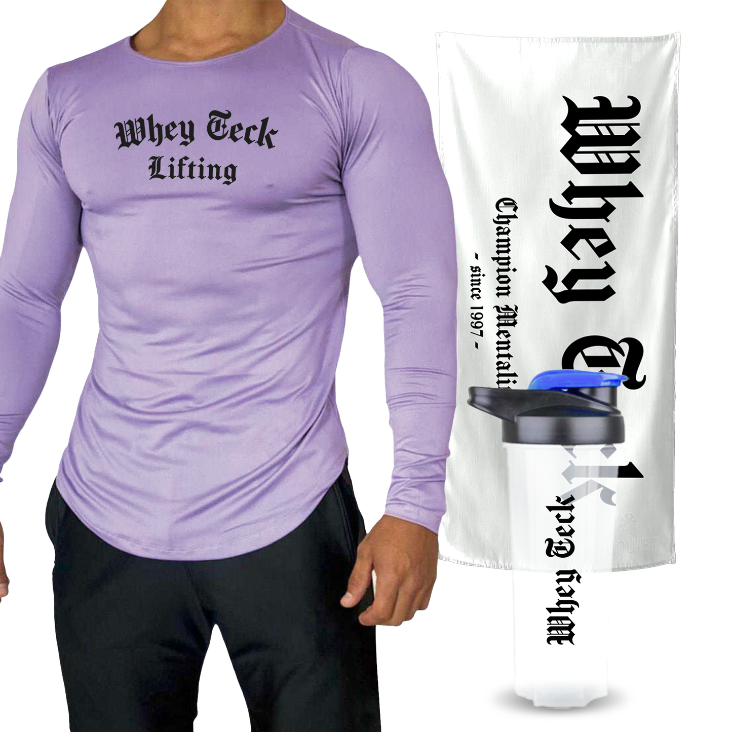 TOALLA DE GYM + SHAKER 700ml +  PLAYERA