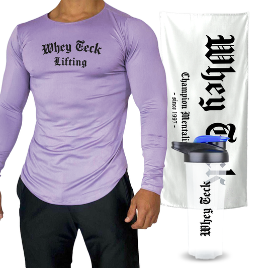 TOALLA DE GYM + SHAKER 700ml +  PLAYERA
