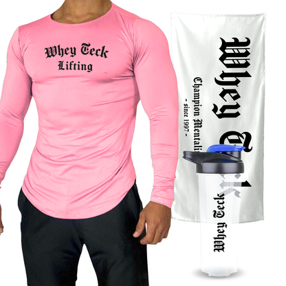 TOALLA DE GYM + SHAKER 700ml +  PLAYERA