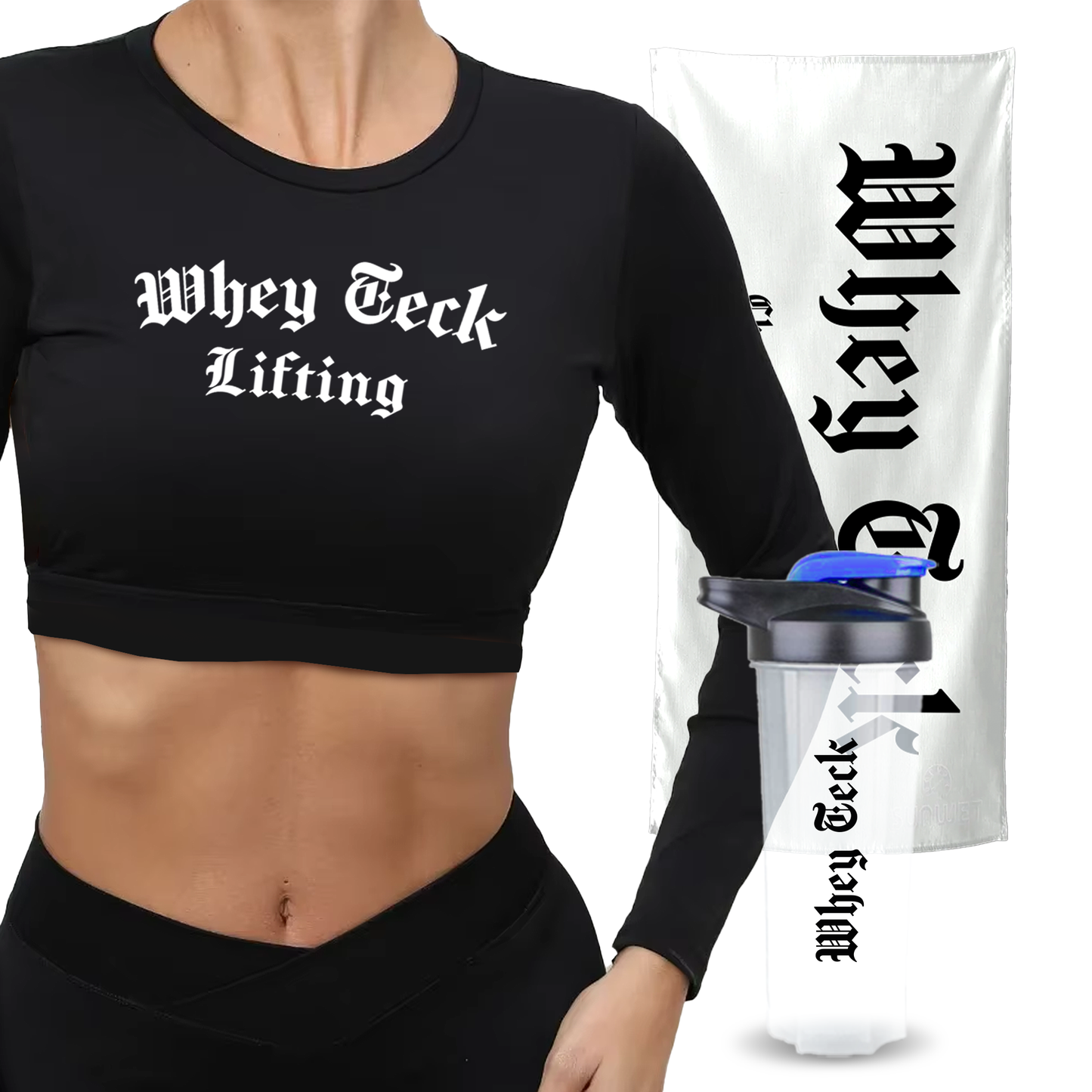 TOALLA DE GYM + SHAKER 700ml +  PLAYERA