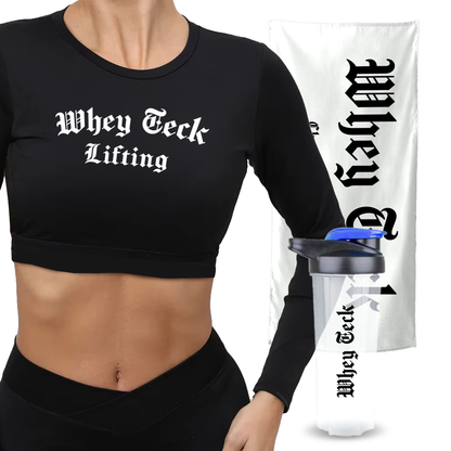 TOALLA DE GYM + SHAKER 700ml +  PLAYERA