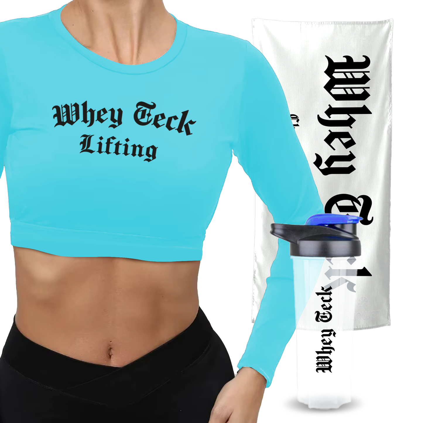 TOALLA DE GYM + SHAKER 700ml +  PLAYERA